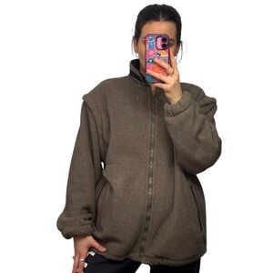 Brown Fleece and Vest